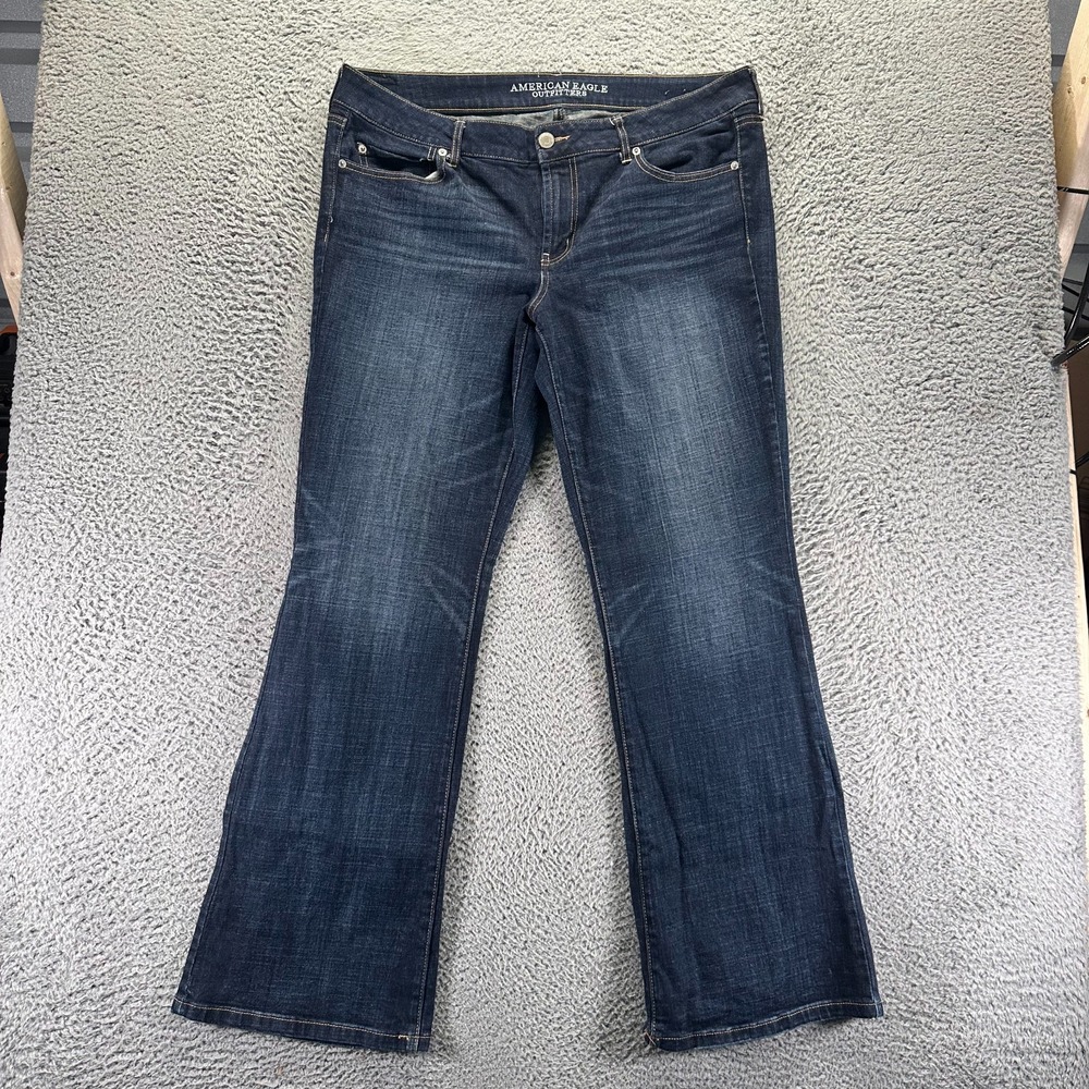 American Eagle Outfitters Jeans Womens 40x34 Blue Cotton Denim Boyfriend Stretch